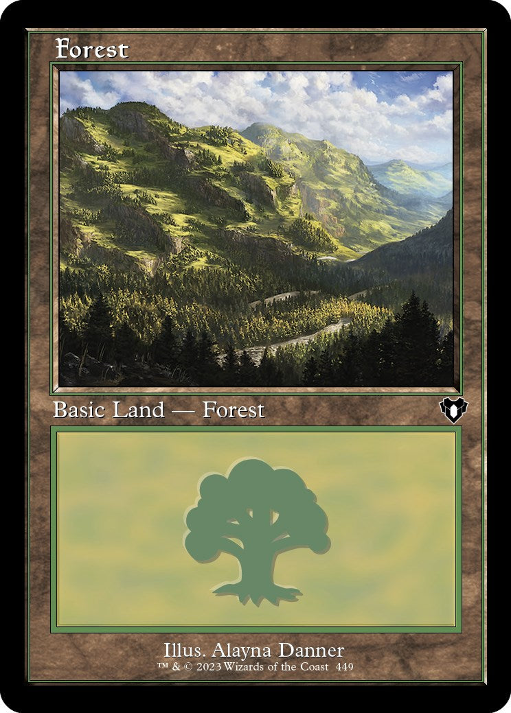 Forest (449) (Retro) [Commander Masters] | Yard's Games Ltd