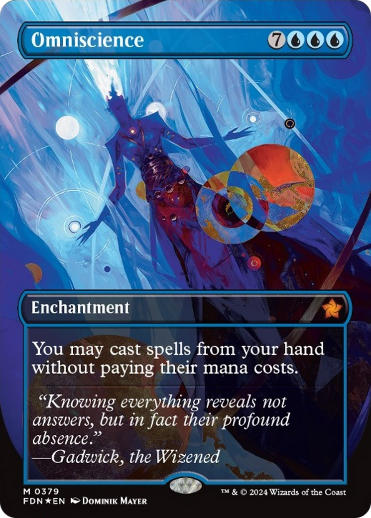 Omniscience (Borderless Mana Foil) [Foundations] | Yard's Games Ltd