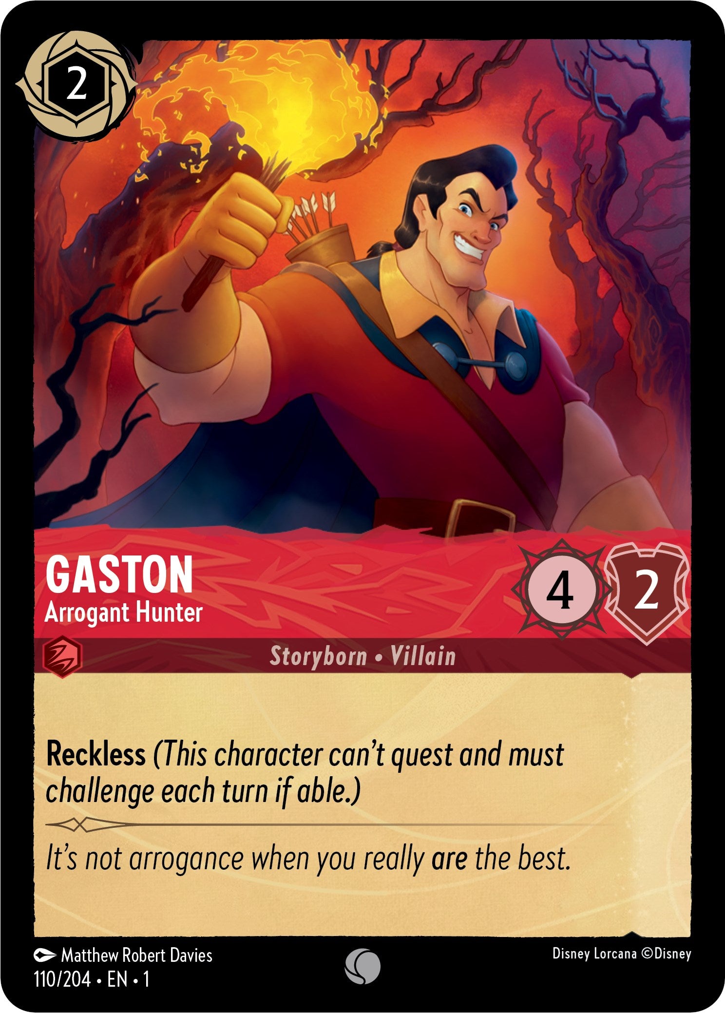 Gaston - Arrogant Hunter (110/204) [The First Chapter] | Yard's Games Ltd