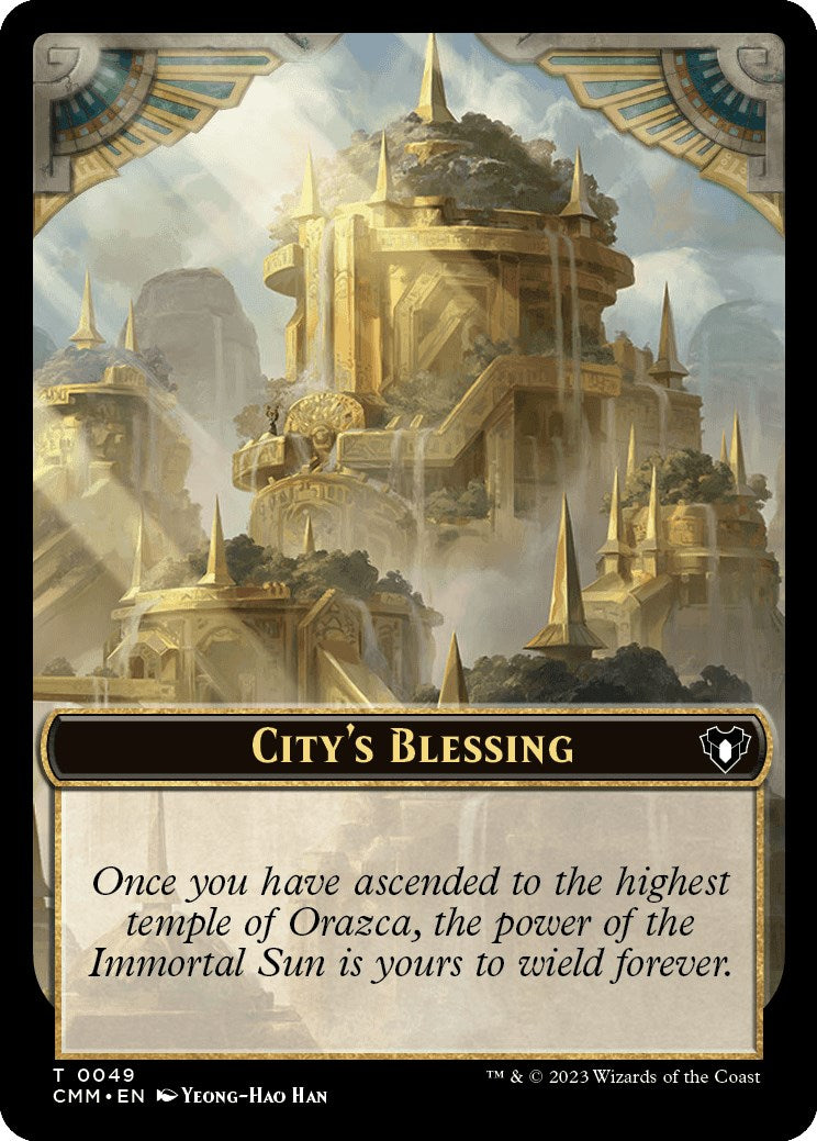 City's Blessing // Dragon Egg Double-Sided Token [Commander Masters Tokens] | Yard's Games Ltd