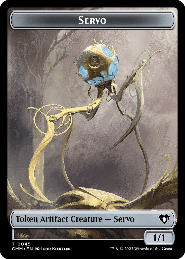 Servo // Construct (0041) Double-Sided Token [Commander Masters Tokens] | Yard's Games Ltd