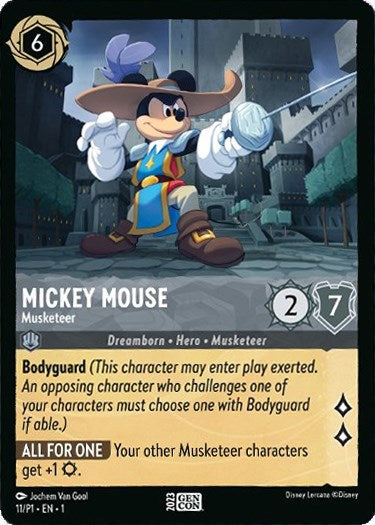 Mickey Mouse - Musketeer (GenCon 2023) (11/P1) [Promo Cards] | Yard's Games Ltd