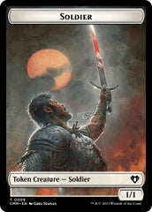 Soldier // Dragon (0020) Double-Sided Token [Commander Masters Tokens] | Yard's Games Ltd