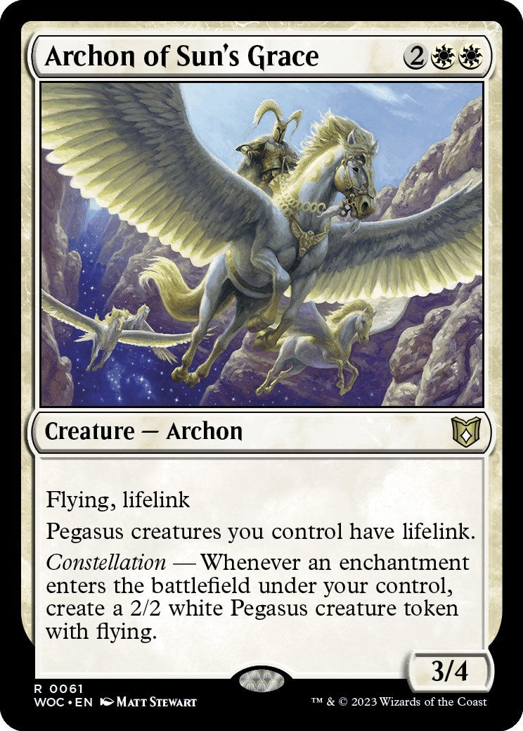 Archon of Sun's Grace [Wilds of Eldraine Commander] | Yard's Games Ltd