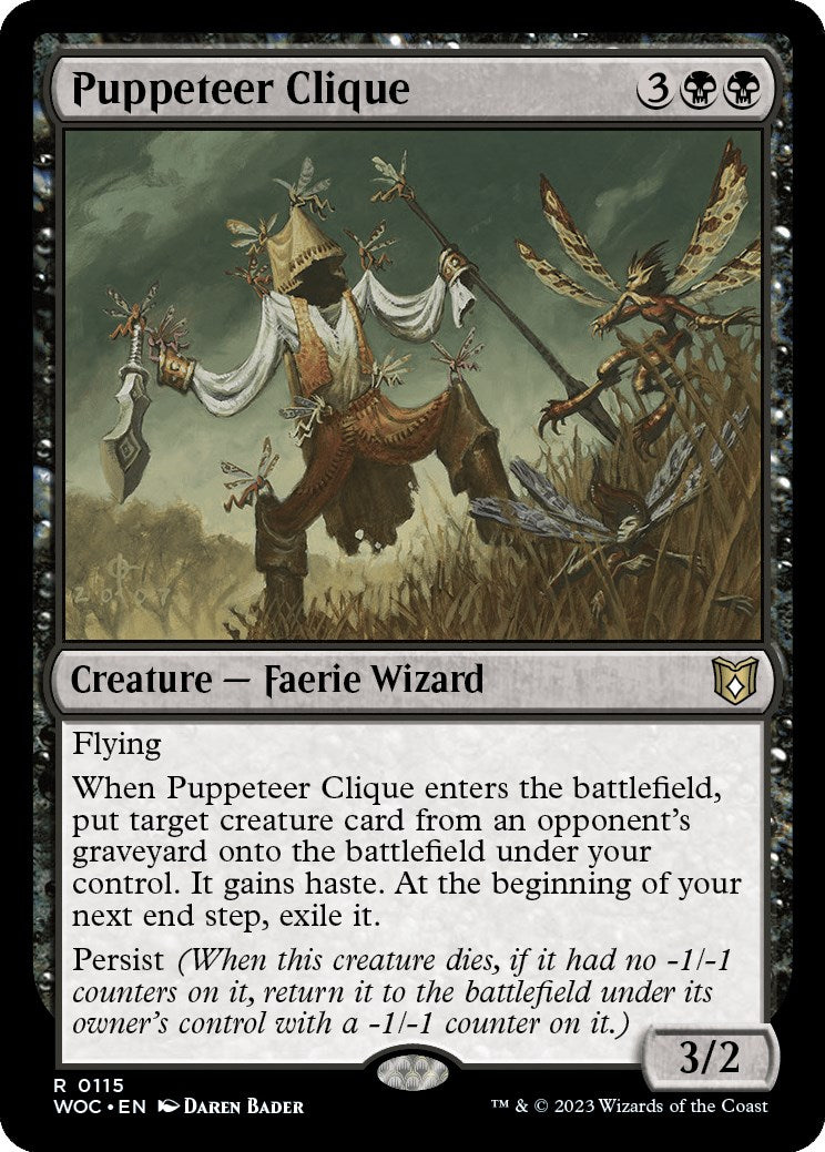 Puppeteer Clique [Wilds of Eldraine Commander] | Yard's Games Ltd