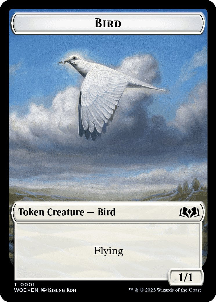 Bird Token [Wilds of Eldraine Tokens] | Yard's Games Ltd