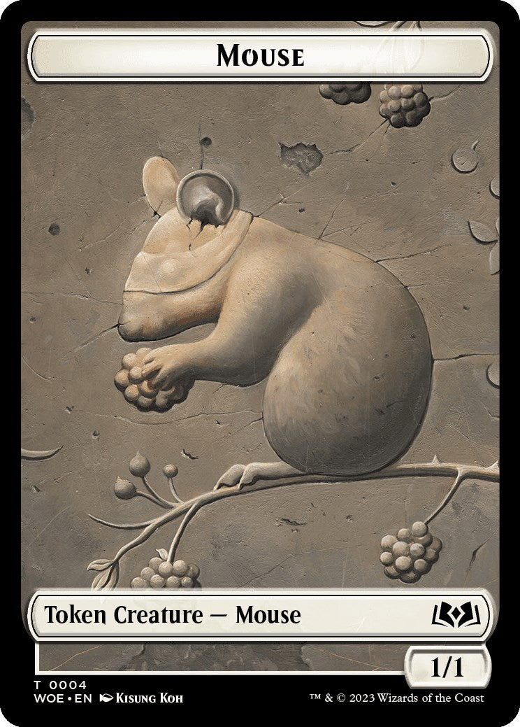 Mouse Token [Wilds of Eldraine Tokens] | Yard's Games Ltd