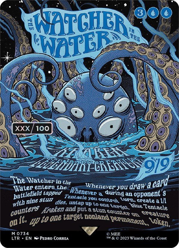 The Watcher in the Water (Borderless Poster) (Serialized) [The Lord of the Rings: Tales of Middle-Earth] | Yard's Games Ltd