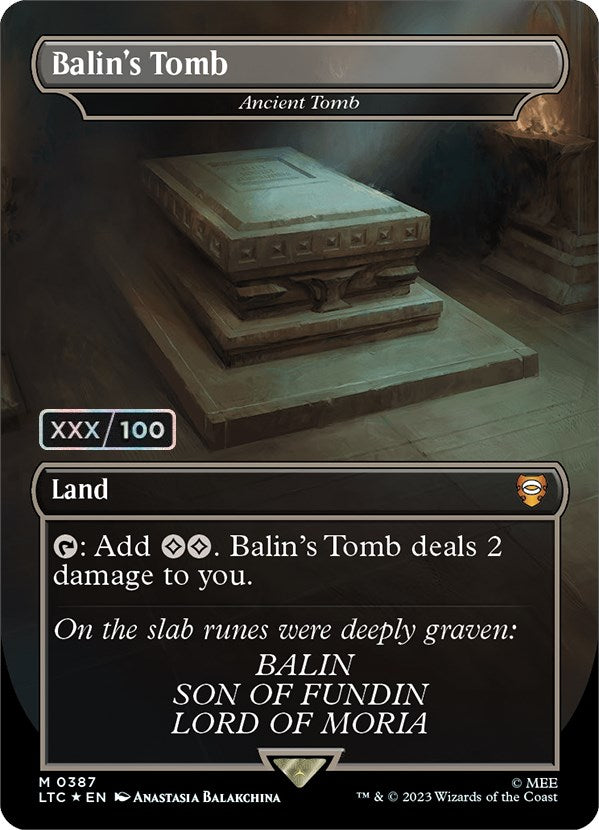 Balin's Tomb - Ancient Tomb (Serialized) [The Lord of the Rings: Tales of Middle-Earth Commander] | Yard's Games Ltd