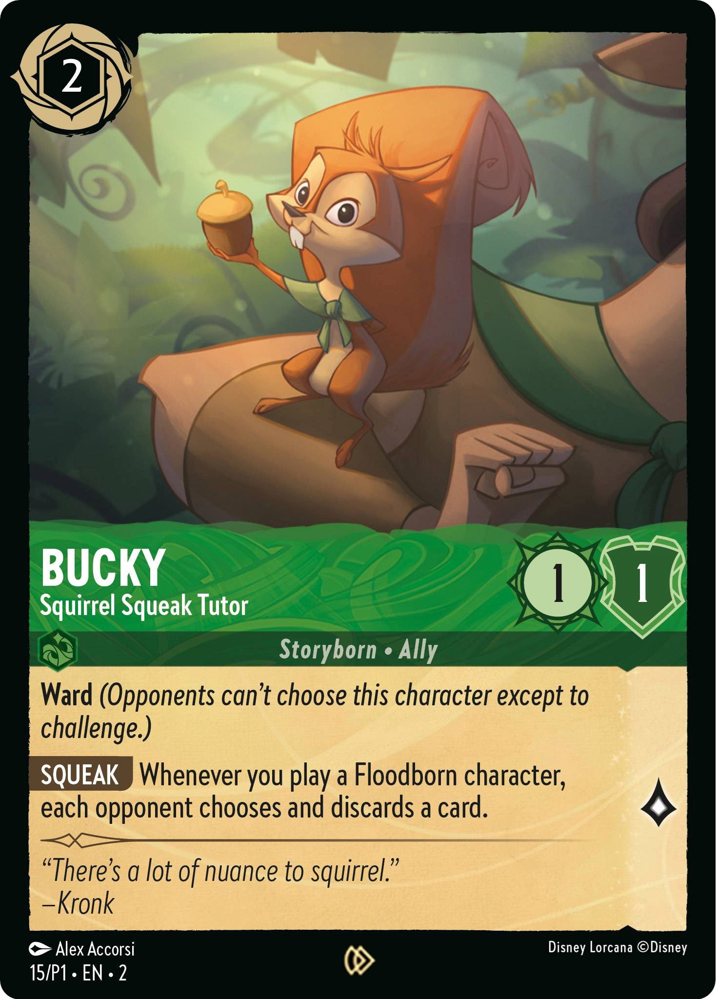 Bucky - Squirrel Squeak Tutor (15) [Promo Cards] | Yard's Games Ltd