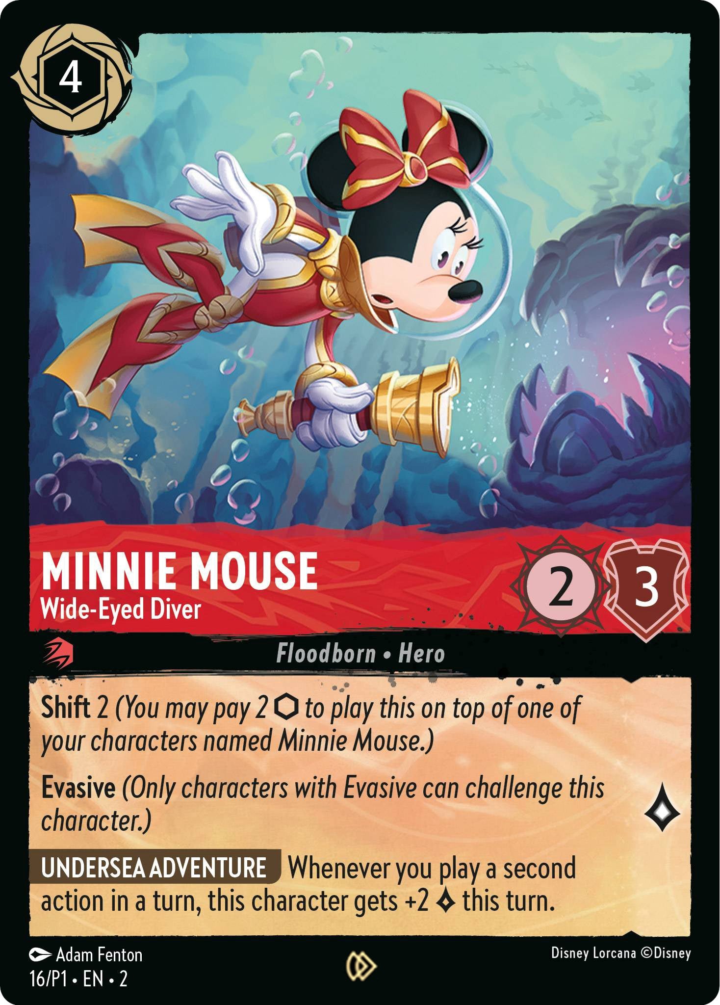 Minnie Mouse - Wide-Eyed Diver (16) [Promo Cards] | Yard's Games Ltd