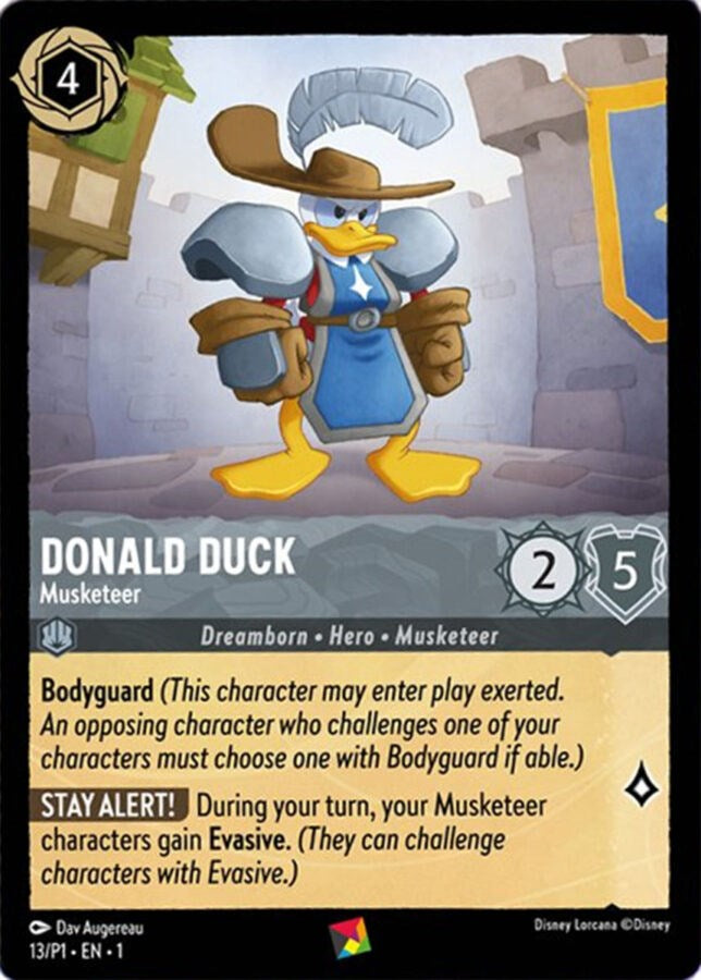 Donald Duck - Musketeer (13/P1) [Promo Cards] | Yard's Games Ltd