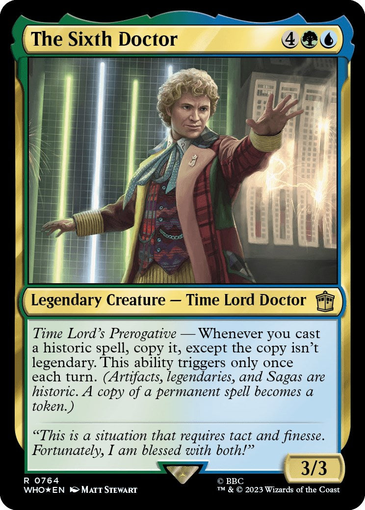 The Sixth Doctor (Surge Foil) [Doctor Who] | Yard's Games Ltd