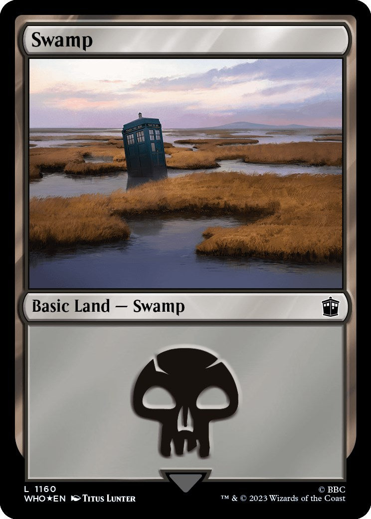 Swamp (1160) (Surge Foil) [Doctor Who] | Yard's Games Ltd