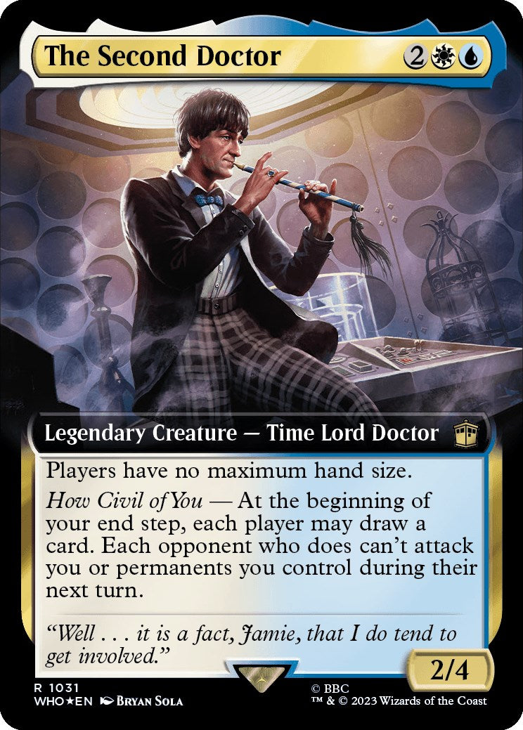 The Second Doctor (Extended Art) (Surge Foil) [Doctor Who] | Yard's Games Ltd