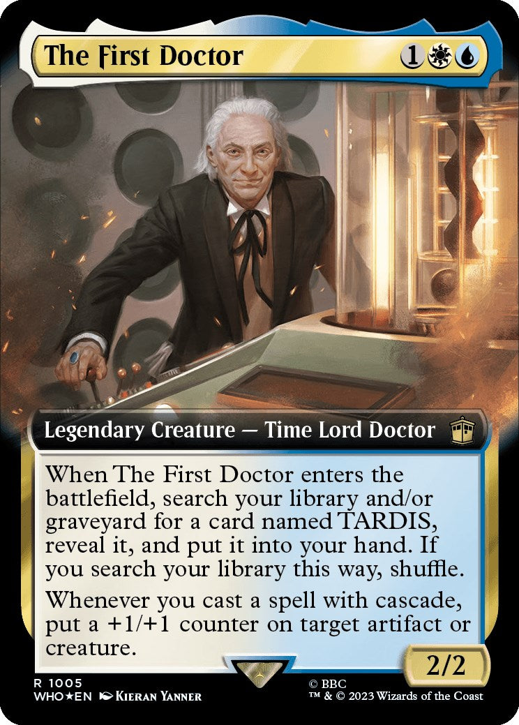 The First Doctor (Extended Art) (Surge Foil) [Doctor Who] | Yard's Games Ltd