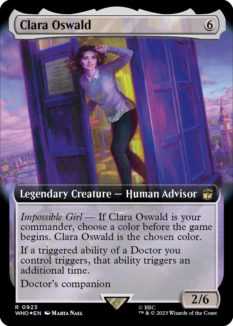 Clara Oswald (Extended Art) (Surge Foil) [Doctor Who] | Yard's Games Ltd