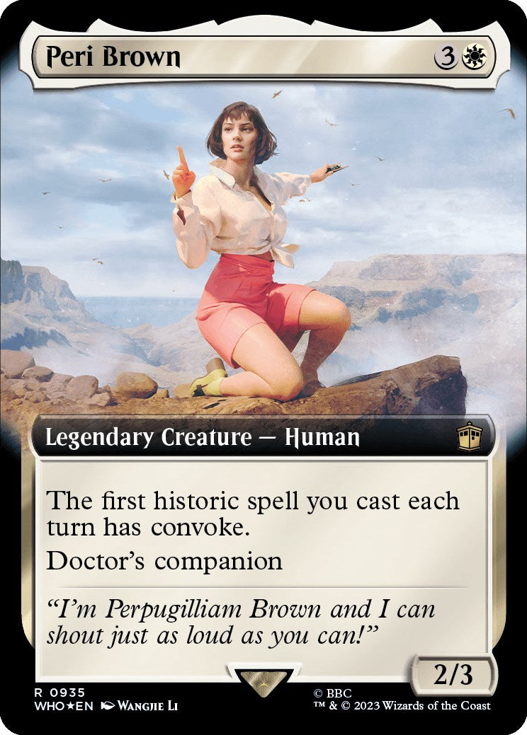 Peri Brown (Extended Art) (Surge Foil) [Doctor Who] | Yard's Games Ltd