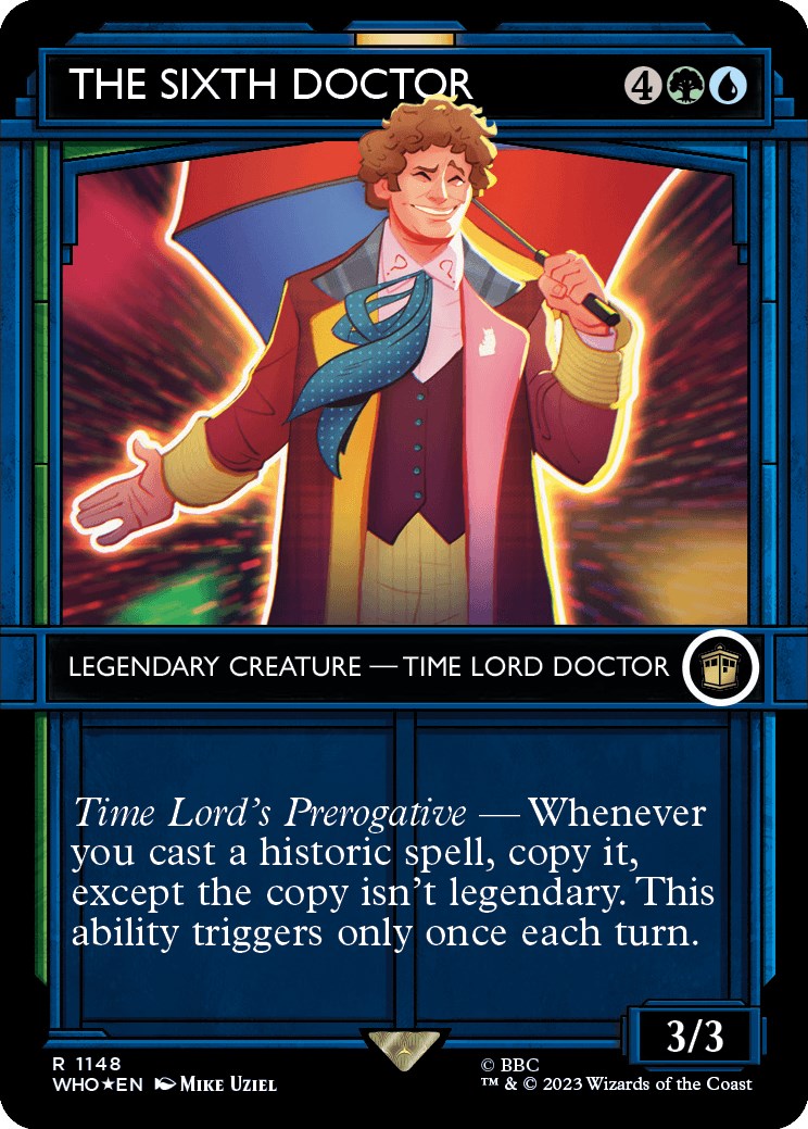 The Sixth Doctor (Showcase) (Surge Foil) [Doctor Who] | Yard's Games Ltd