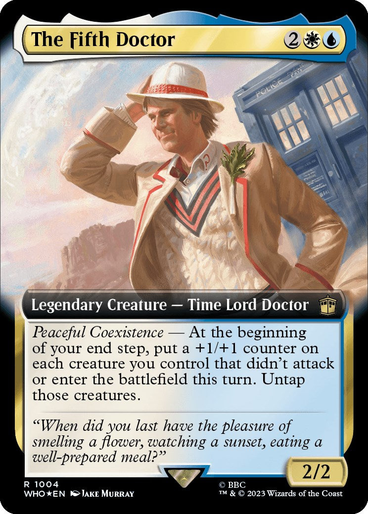 The Fifth Doctor (Extended Art) (Surge Foil) [Doctor Who] | Yard's Games Ltd