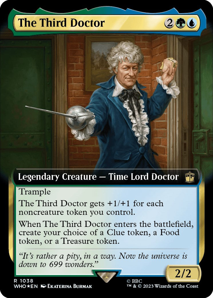 The Third Doctor (Extended Art) (Surge Foil) [Doctor Who] | Yard's Games Ltd