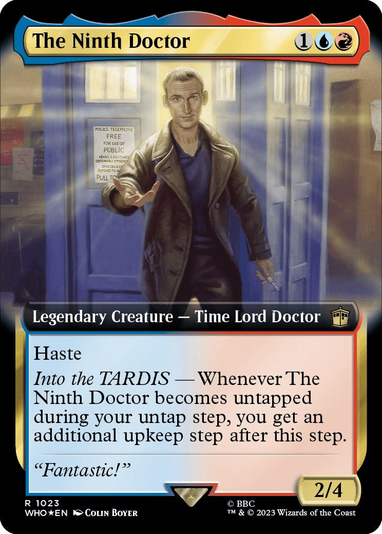 The Ninth Doctor (Extended Art) (Surge Foil) [Doctor Who] | Yard's Games Ltd