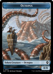 Octopus // Rabbit Double-Sided Token [Bloomburrow Commander Tokens] | Yard's Games Ltd