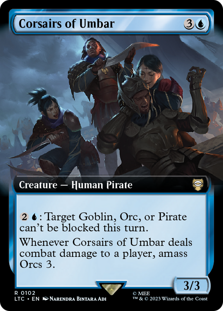 Corsairs of Umbar (Extended Art) [The Lord of the Rings: Tales of Middle-Earth Commander] | Yard's Games Ltd