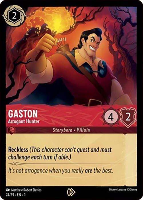 Gaston - Arrogant Hunter (24) [Promo Cards] | Yard's Games Ltd