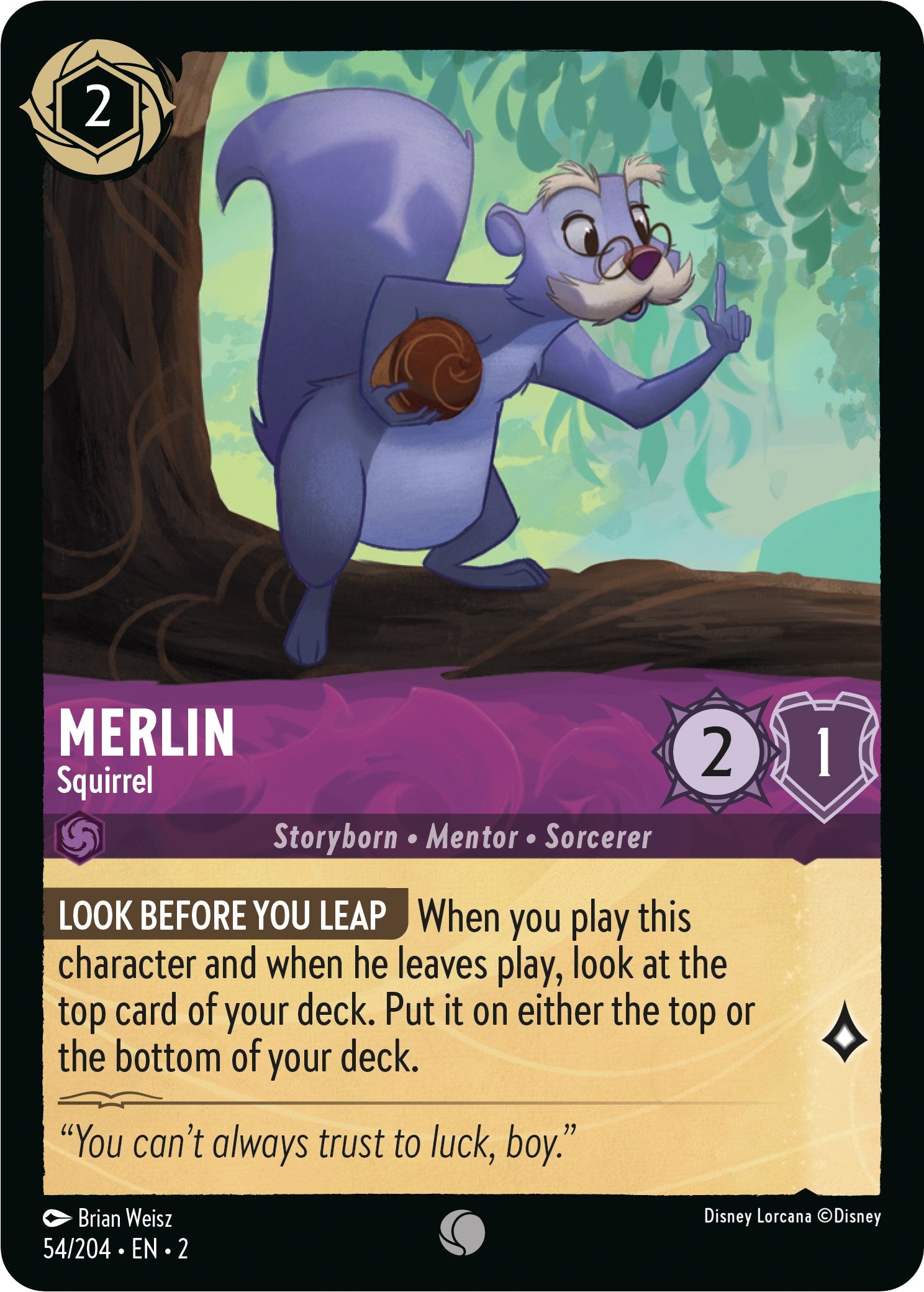 Merlin - Squirrel (54/204) [Rise of the Floodborn] | Yard's Games Ltd