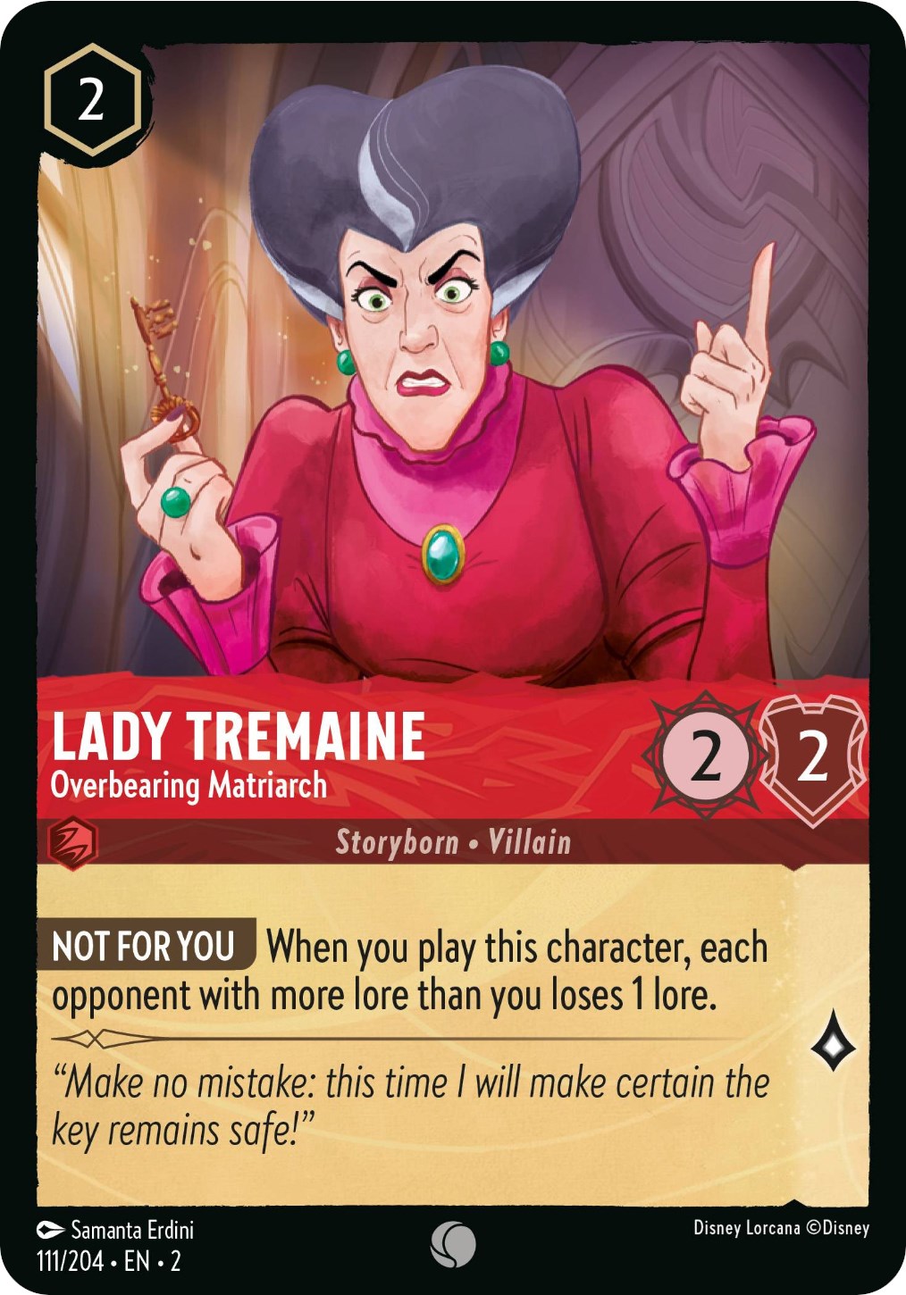 Lady Tremaine - Overbearing Matriarch (111/204) [Rise of the Floodborn] | Yard's Games Ltd