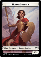 Human Soldier // Elemental (0025) Double-Sided Token [Commander Masters Tokens] | Yard's Games Ltd