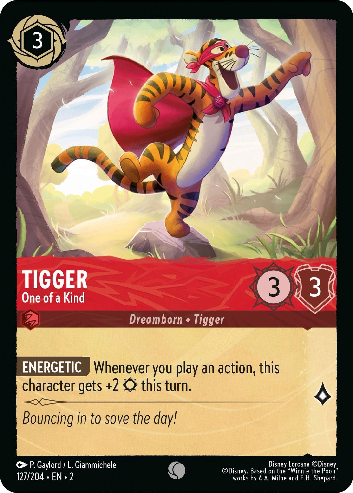 Tigger - One of a Kind (127/204) [Rise of the Floodborn] | Yard's Games Ltd