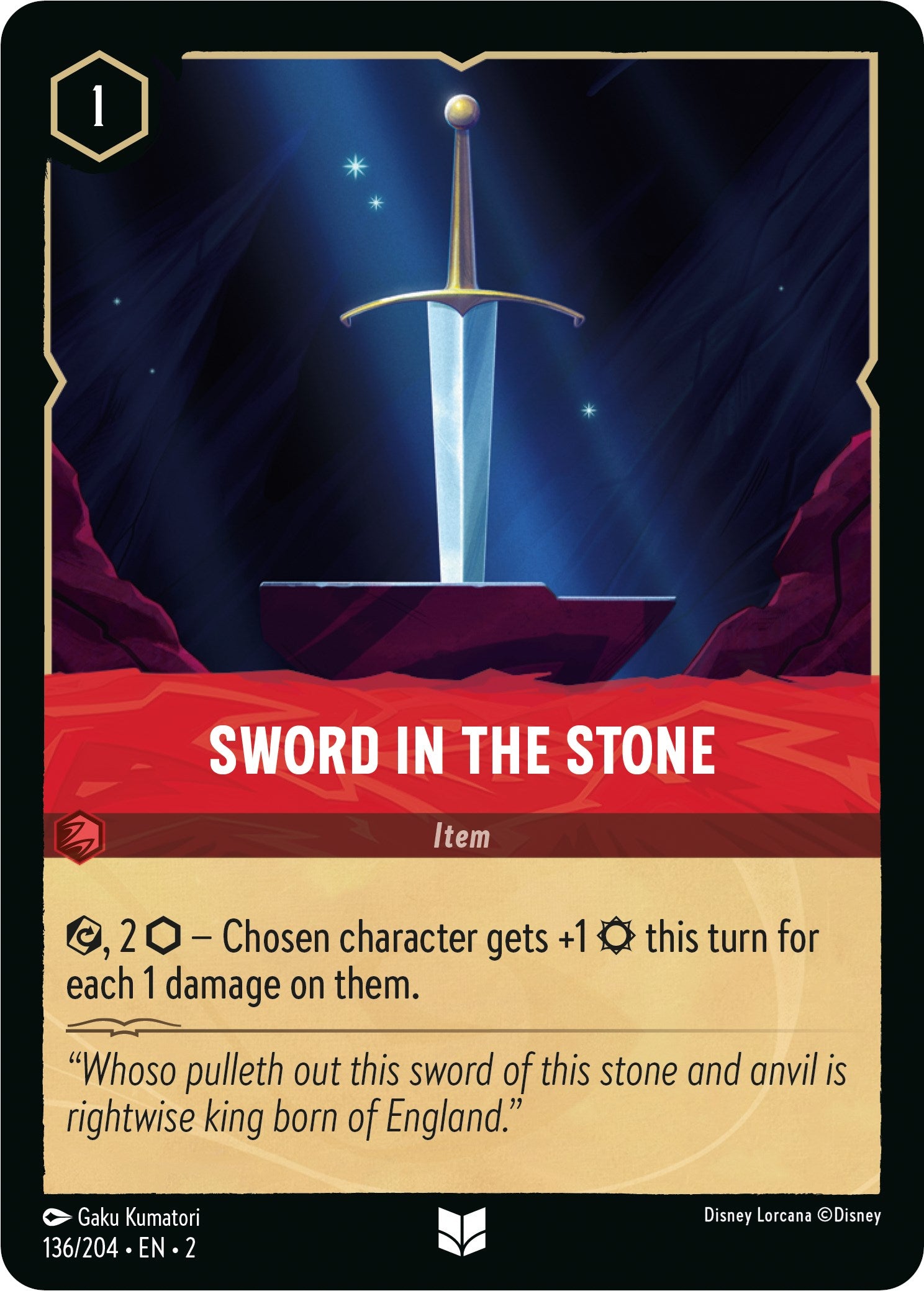 Sword in the Stone (136/204) [Rise of the Floodborn] | Yard's Games Ltd