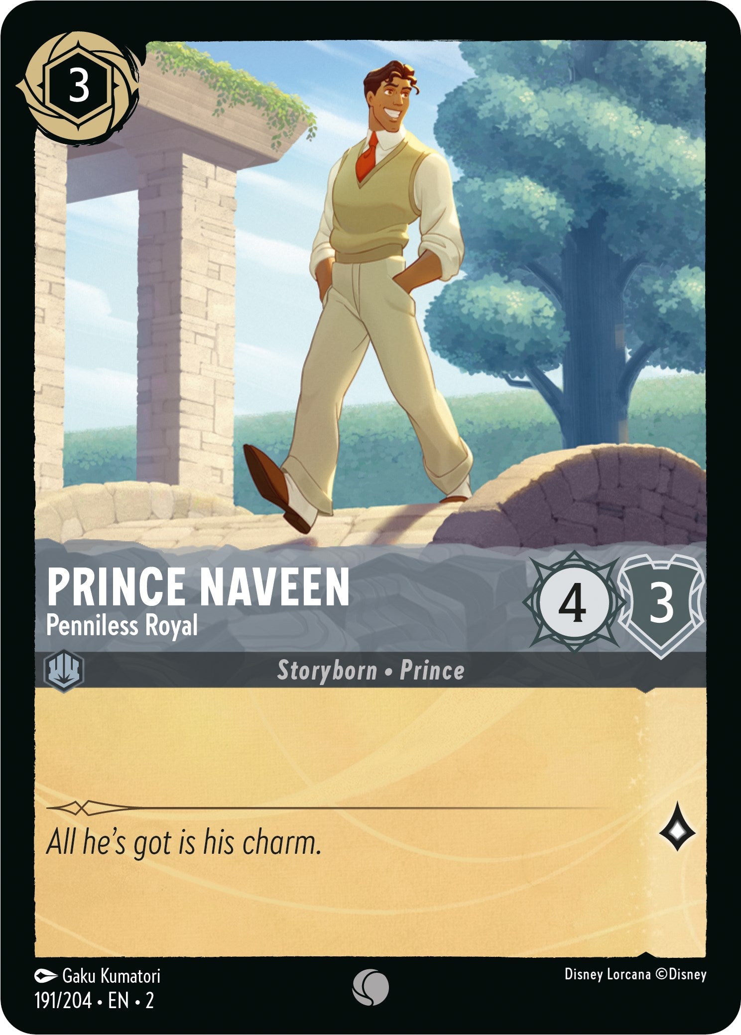 Prince Naveen - Penniless Royal (191/204) [Rise of the Floodborn] | Yard's Games Ltd