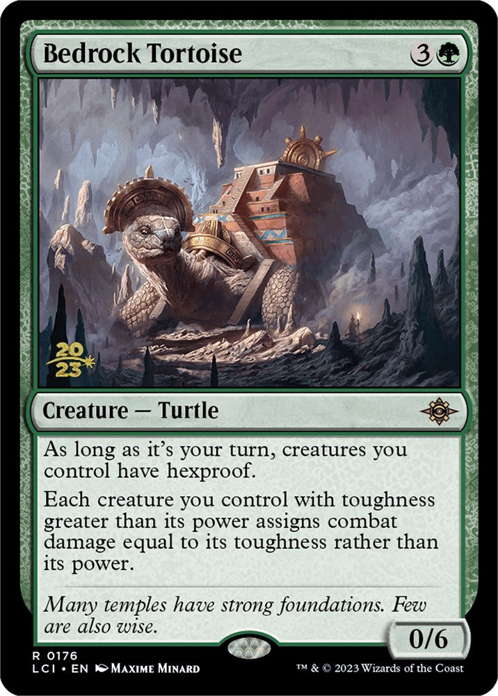 Bedrock Tortoise [The Lost Caverns of Ixalan Prerelease Cards] | Yard's Games Ltd