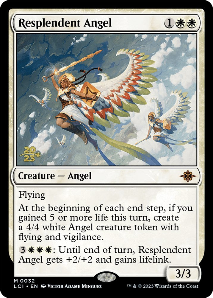 Resplendent Angel (LCI) [The Lost Caverns of Ixalan Prerelease Cards] | Yard's Games Ltd