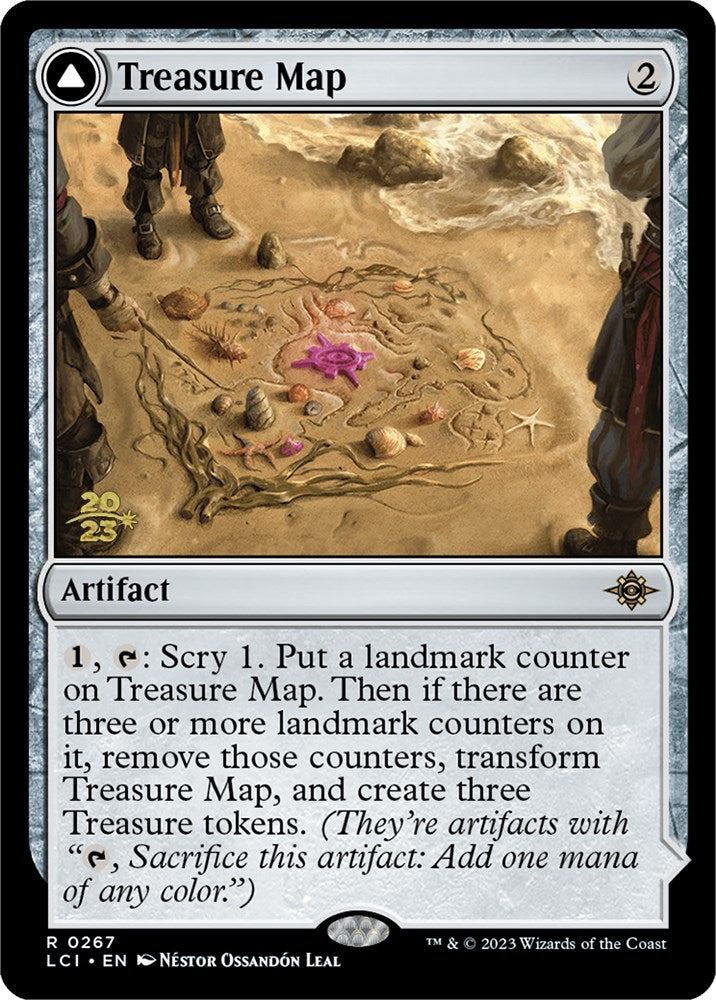 Treasure Map // Treasure Cove [The Lost Caverns of Ixalan Prerelease Cards] | Yard's Games Ltd