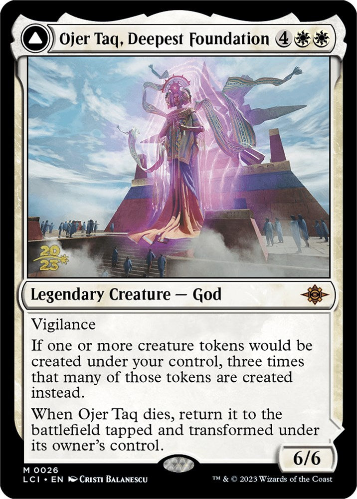 Ojer Taq, Deepest Foundation // Temple of Civilization [The Lost Caverns of Ixalan Prerelease Cards] | Yard's Games Ltd