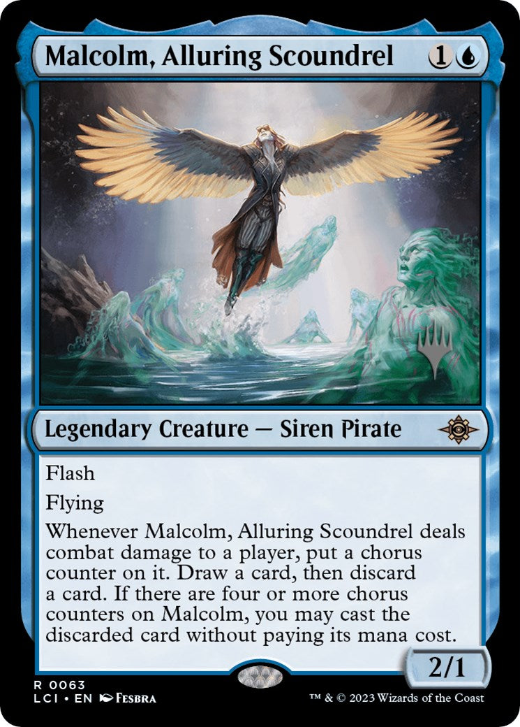 Malcolm, Alluring Scoundrel (Promo Pack) [The Lost Caverns of Ixalan Promos] | Yard's Games Ltd