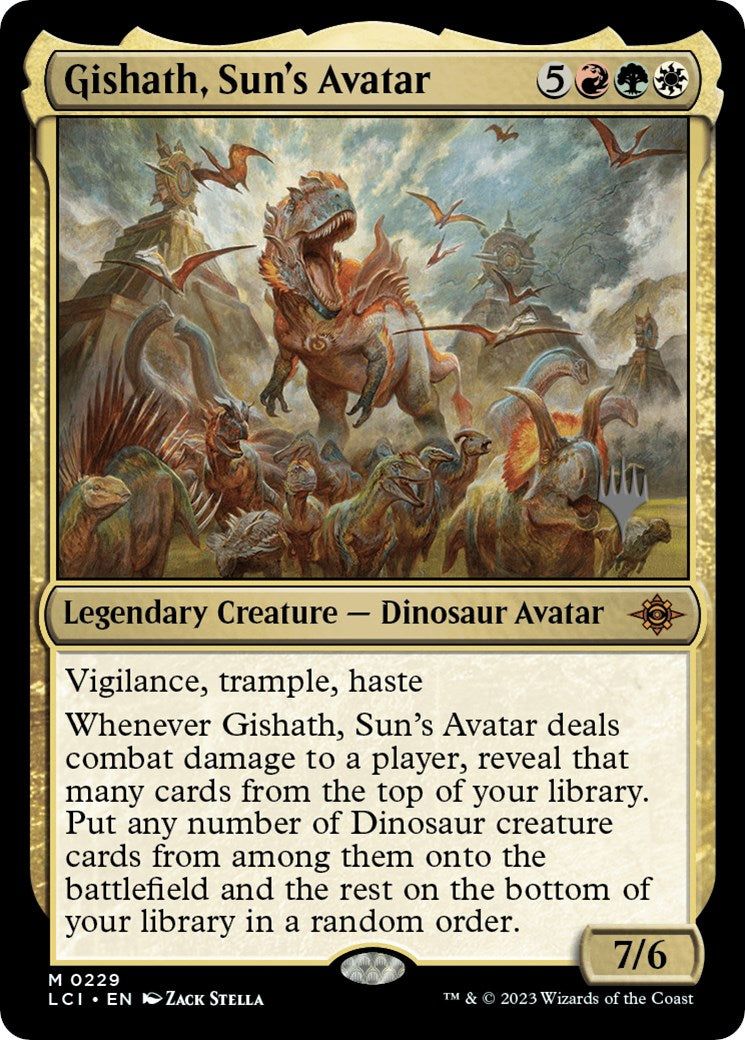 Gishath, Sun's Avatar (Promo Pack) [The Lost Caverns of Ixalan Promos] | Yard's Games Ltd