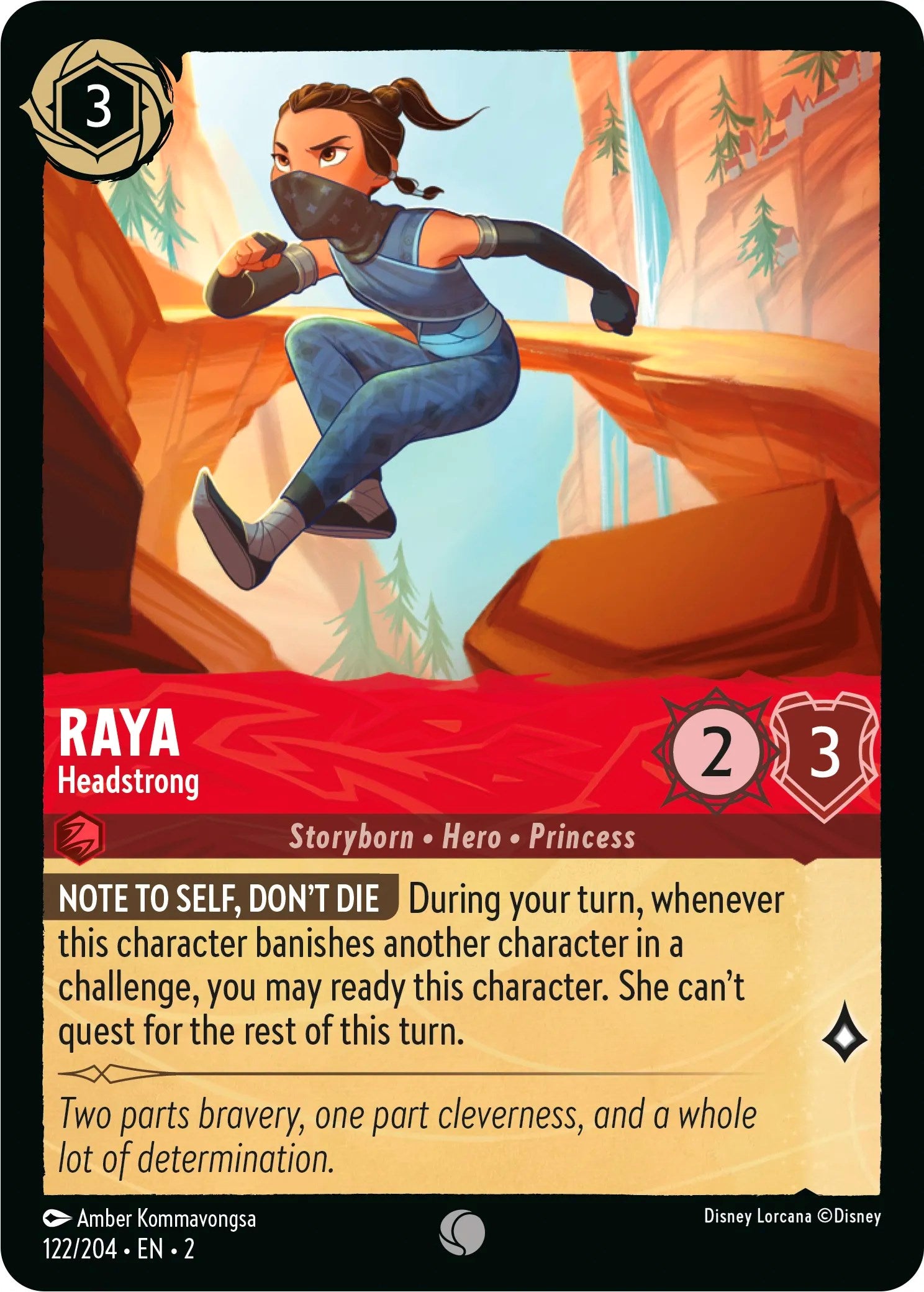 Raya - Headstrong (122/204) [Rise of the Floodborn] | Yard's Games Ltd