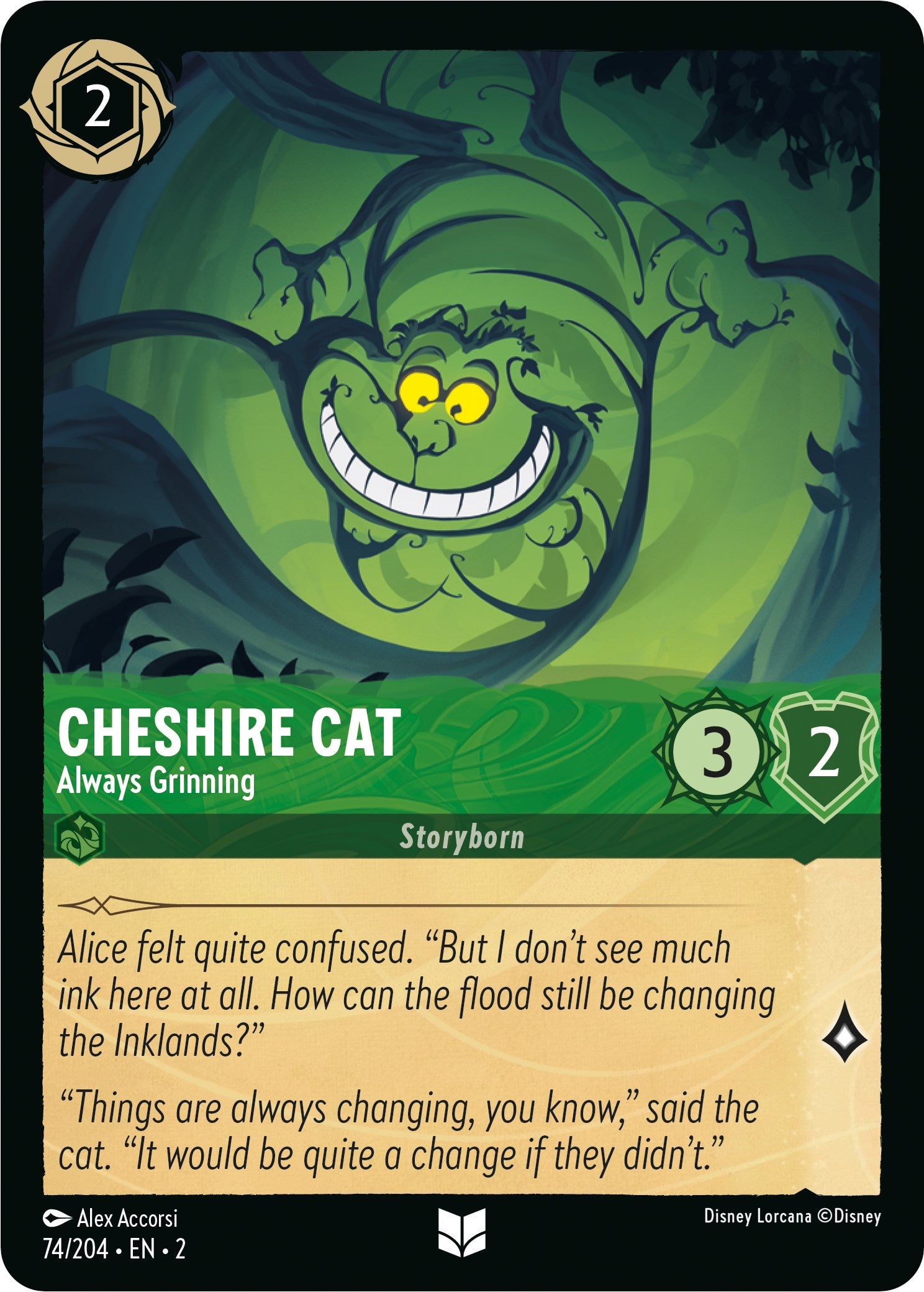 Cheshire Cat - Always Grinning (74/204) [Rise of the Floodborn] | Yard's Games Ltd