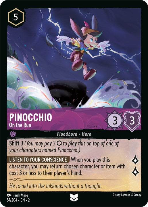 Pinocchio - On the Run (57/204) [Rise of the Floodborn] | Yard's Games Ltd