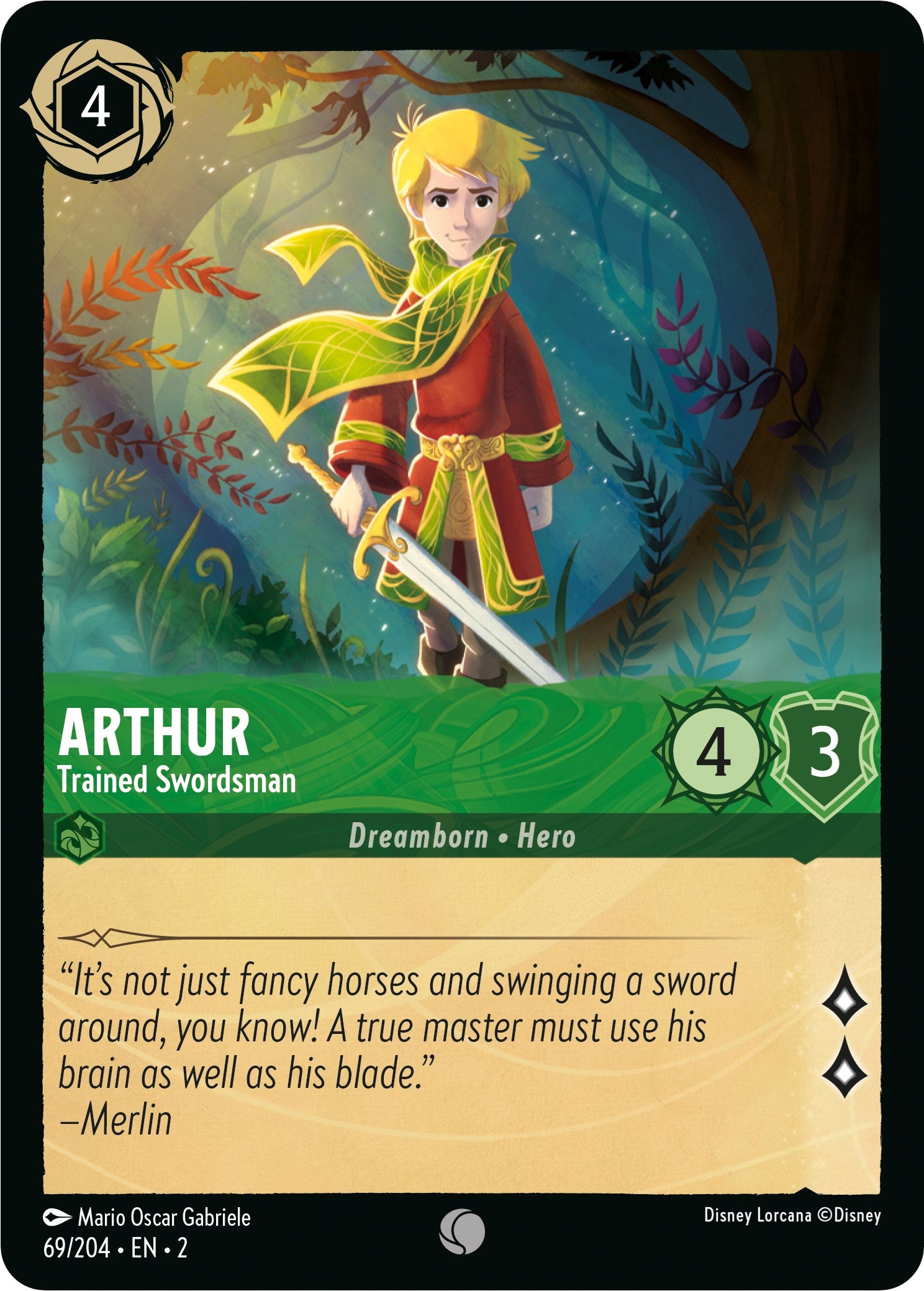 Arthur - Trained Swordsman (69/204) [Rise of the Floodborn] | Yard's Games Ltd