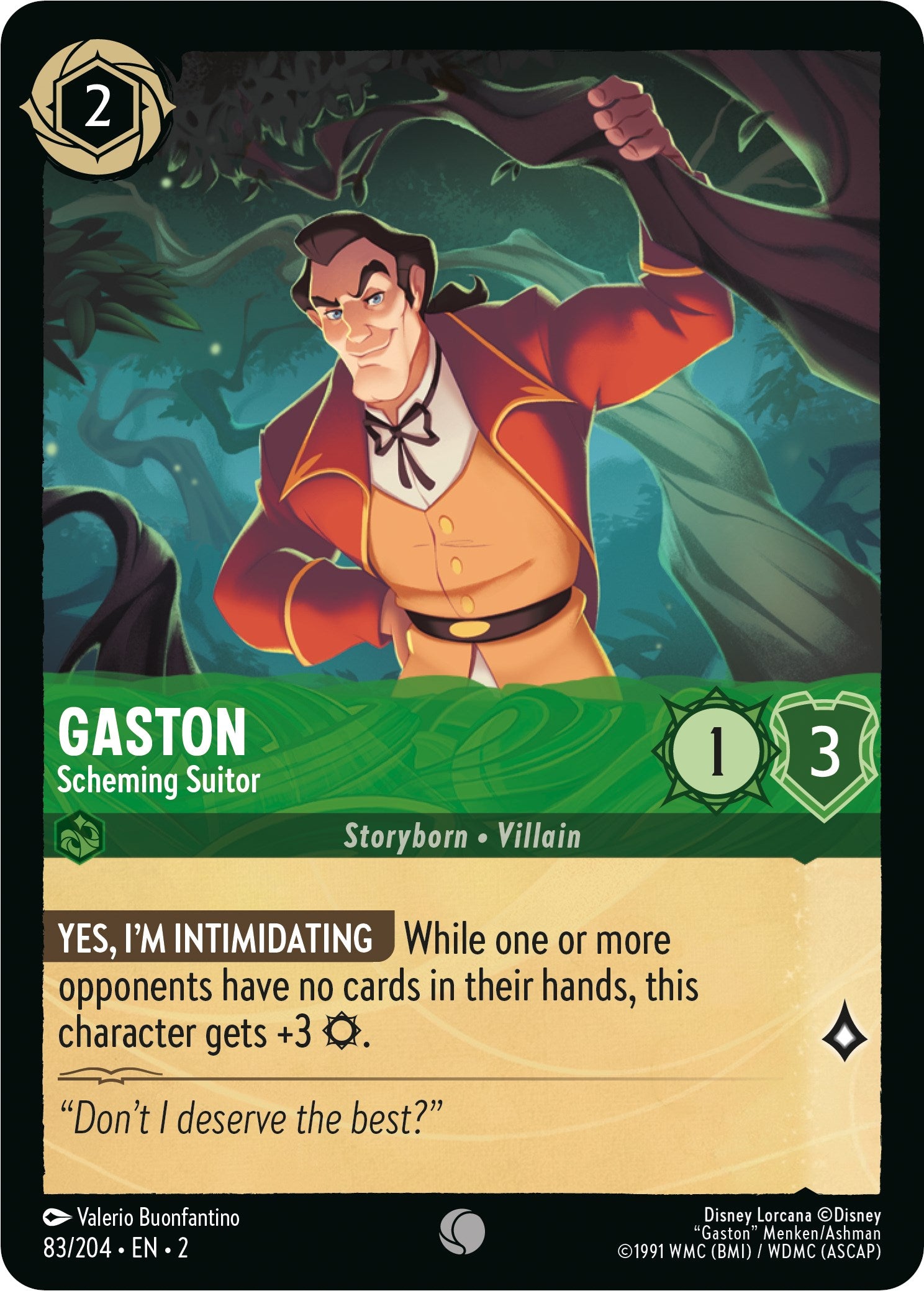 Gaston - Scheming Suitor (83/204) [Rise of the Floodborn] | Yard's Games Ltd