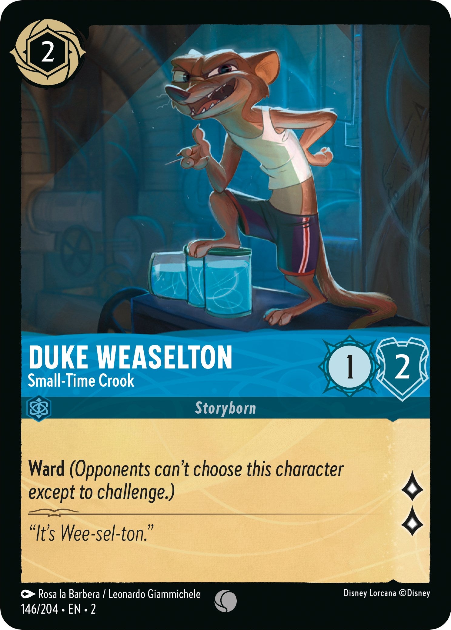 Duke Weaselton - Small-Time Crook (146/204) [Rise of the Floodborn] | Yard's Games Ltd