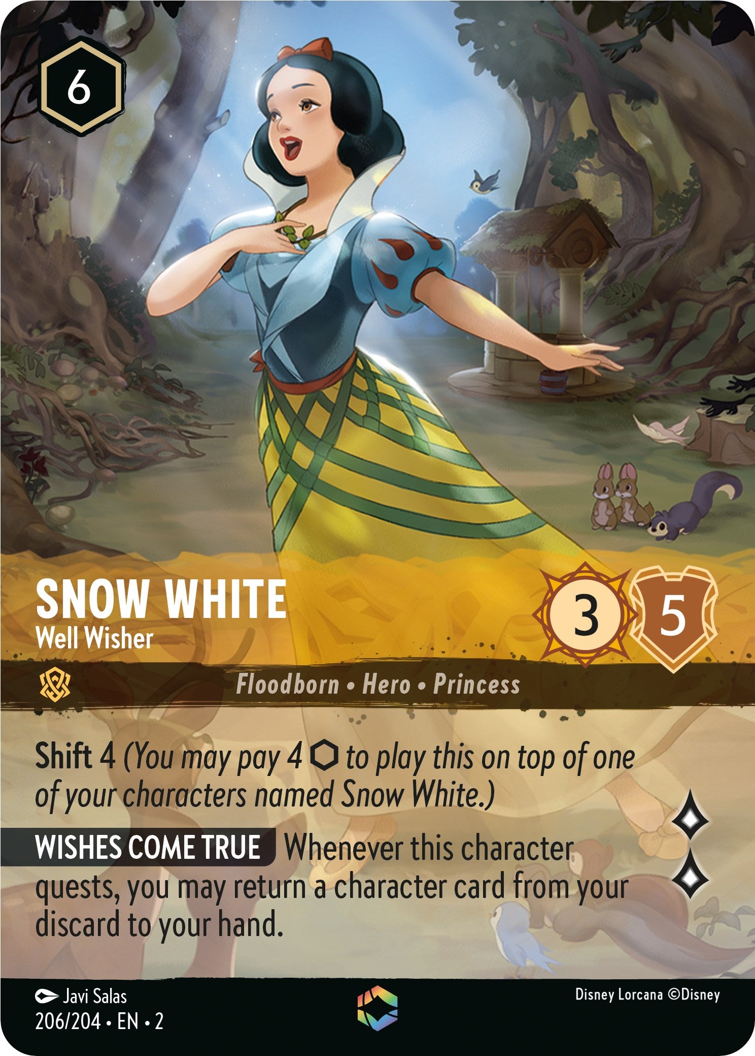 Snow White - Well Wisher (Enchanted) (206/204) [Rise of the Floodborn] | Yard's Games Ltd