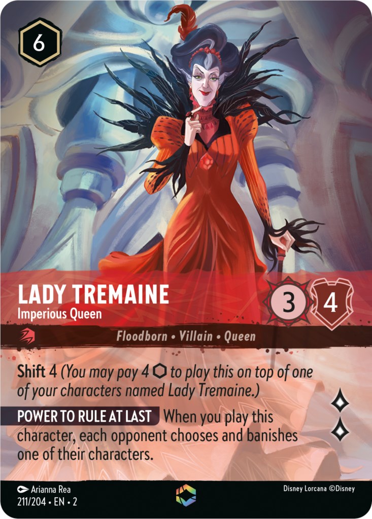 Lady Tremaine - Imperious Queen (Enchanted) (211/204) [Rise of the Floodborn] | Yard's Games Ltd