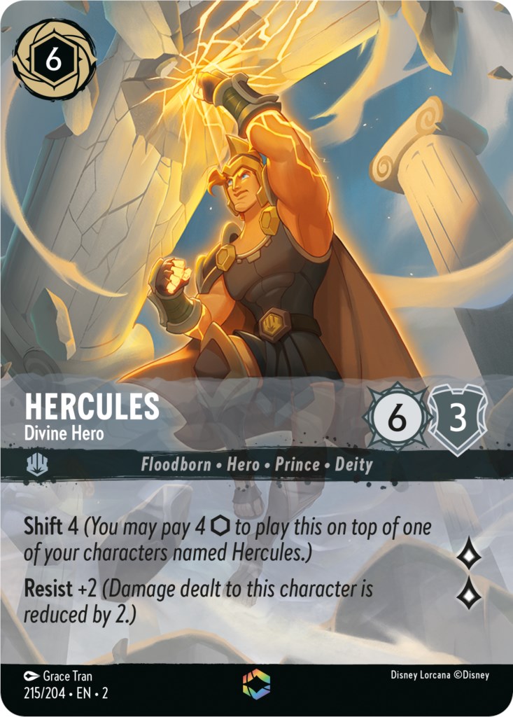 Hercules - Divine Hero (Enchanted) (215/204) [Rise of the Floodborn] | Yard's Games Ltd